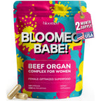 Beef Organ Supplement for Women - Hormone Balance, Iron Support, Immunity | 6-in-1 Beef Organ Complex, 100% Grass-Fed & Finished, New Zealand-Sourced, Freeze-Dried, USA-Made & Lab Tested, Zero Fillers