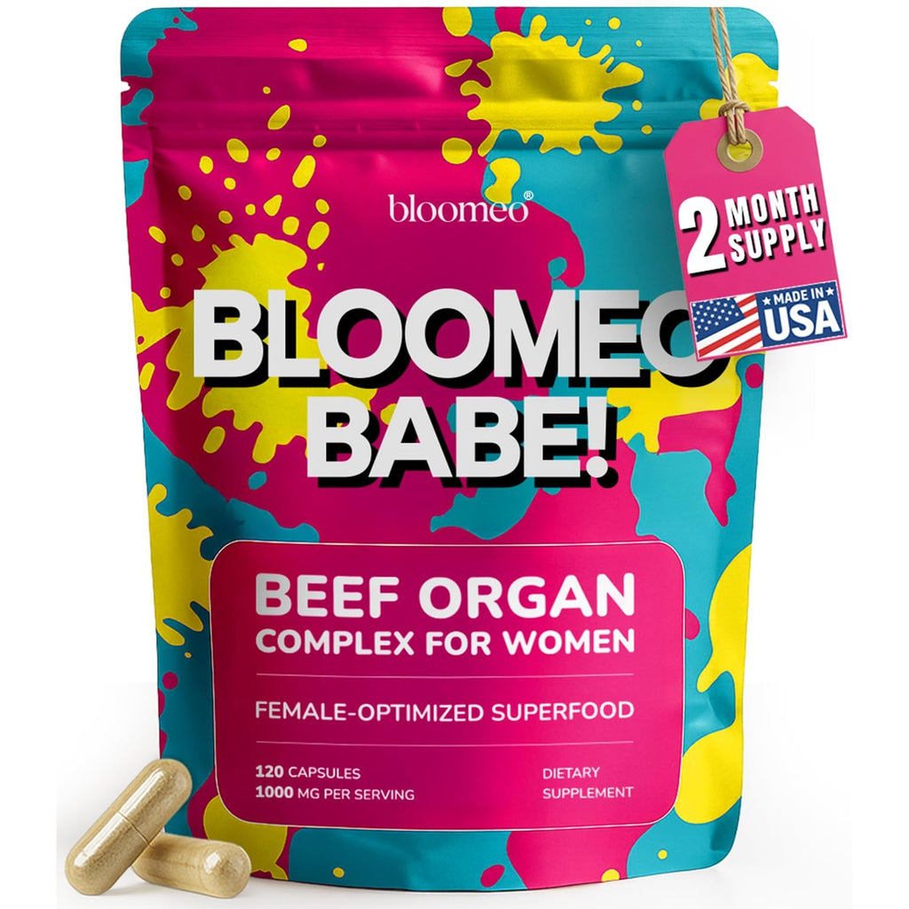 Beef Organ Supplement for Women - Hormone Balance, Iron Support, Immunity | 6-in-1 Beef Organ Complex, 100% Grass-Fed & Finished, New Zealand-Sourced, Freeze-Dried, USA-Made & Lab Tested, Zero Fillers