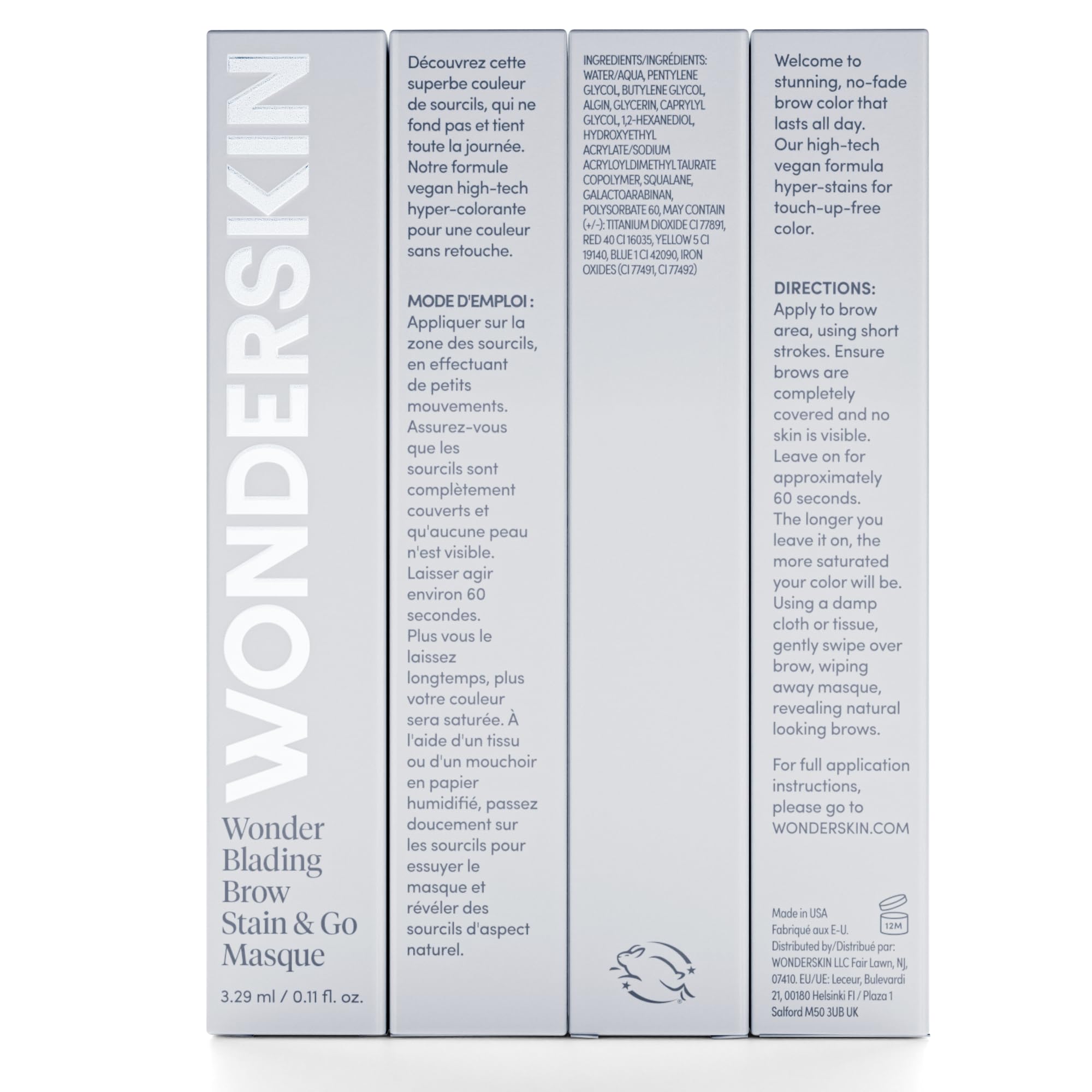 Wonderskin Eyebrow Stain - Long Lasting Brow Tint, Smudge & Transfer Proof | Transfer-proof brow stain delivers waterproof, smudge-proof color that lasts all day.
