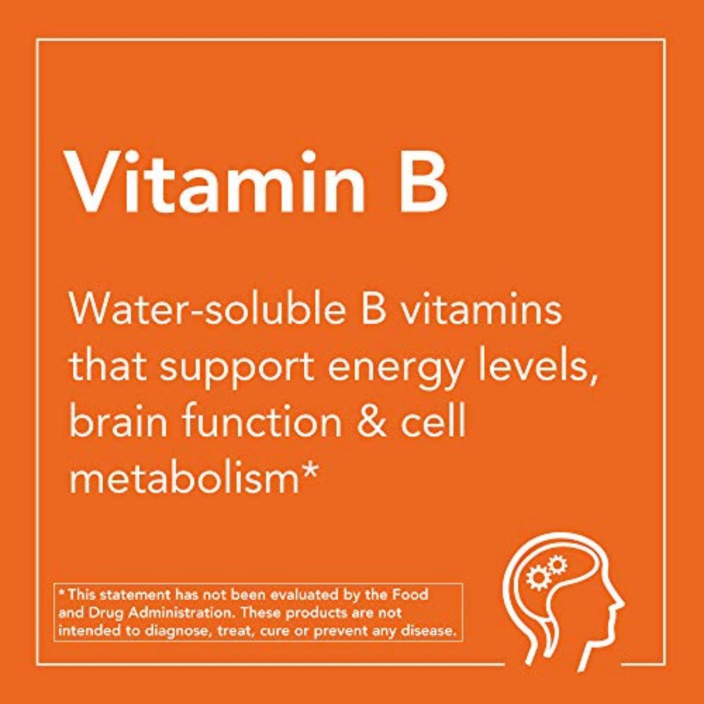 Buy now NOW Supplements, Vitamin B-100, Energy Production*, Nervous System Health*, 250 Veg Capsules at indiglob india