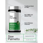 Horbäach Saw Palmetto Extract | 120 Capsules | from Saw Palmetto Berries | Non-GMO and Gluten Free Formula