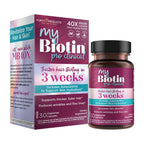 Purity Products MyBiotin ProClinical - Biotin - Thicker Hair in 3 Weeks | Fights Wrinkles, MB40X Patented Biotin Vitamin B7 Matrix w/Astaxanthin - 40X More Soluble vs Ordinary Biotin, 90 Veg Capsules
