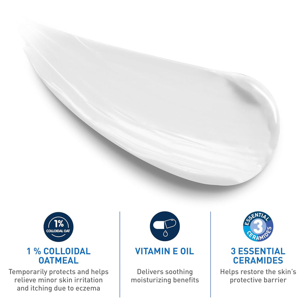 Buy now CeraVe Baby Eczema Relief Cream, 1% Colloidal Oatmeal Cream With Vitamin E & Ceramides, Soothes & Calms Itchy Skin, Developed With Pediatric Dermatologist, Fragrance Free, 5oz at indiglob india