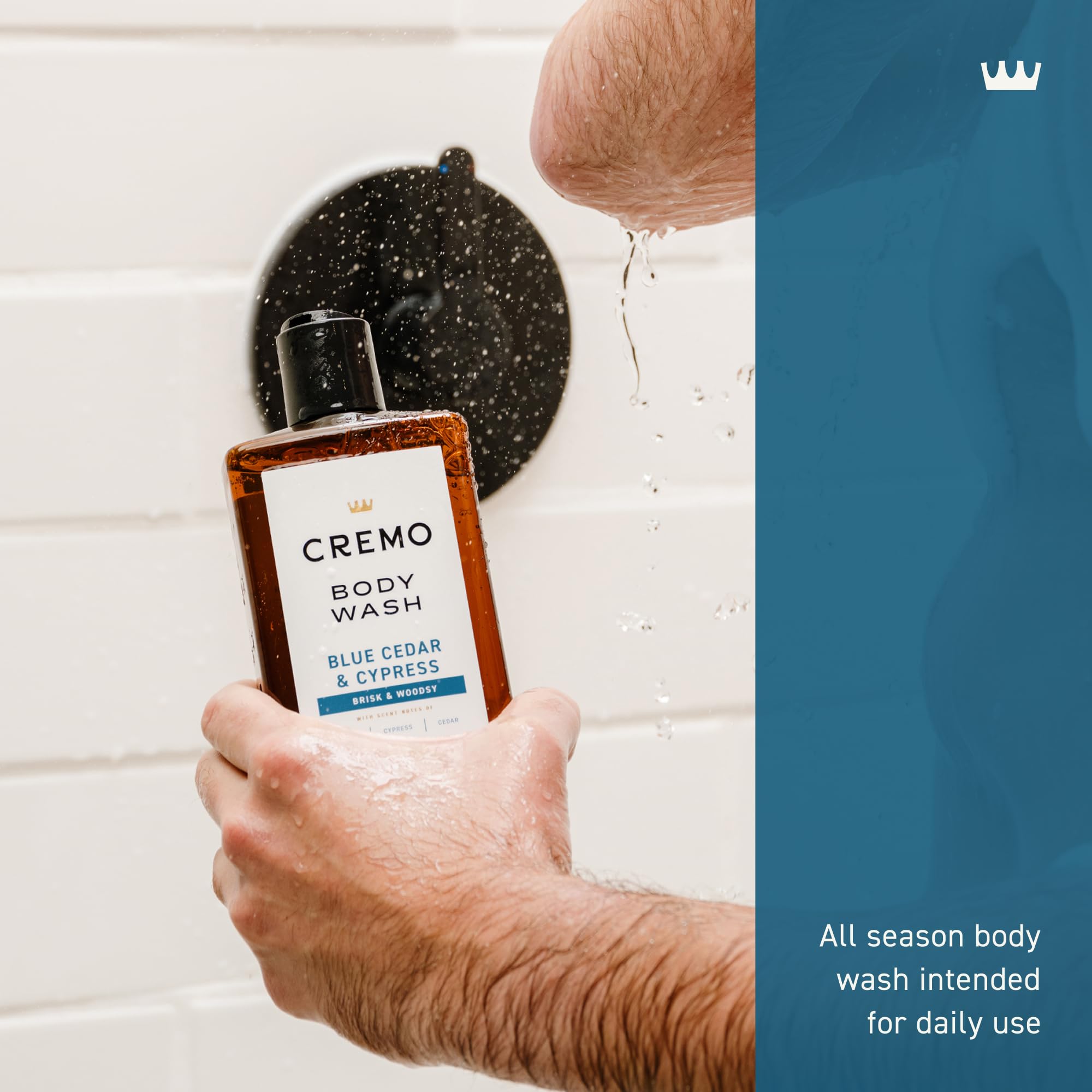 Buy now Cremo Body Wash Men, A Woodsy Scent with Notes of Lemon Peel, Cypress and Cedar, 16 Fl Oz at indiglob india