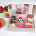 TEMLQPACK100Pcs Self - sealing 3x3 Inch Clear Cellophane Bags - Perfect for Packaging Chocolate - covered Oreos, Macarons, etc. - Party Edition
