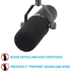 Buy now YOUSHARES SM7B Pop Filter for Shure SM7B Mic, SM7B Windscreen Compatible with Shure SM7B Dynamic Vocal Microphone. RK345 and A7WS windscreen Replacement at indiglob india