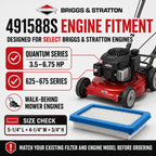 Briggs & Stratton 491588S Genuine Flat Air Filter
