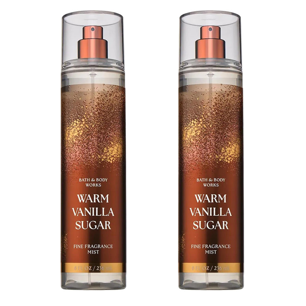 Bath & Body Works Warm Vanilla Sugar Fine Fragrance Mist, 8 fl oz, 2 Pack