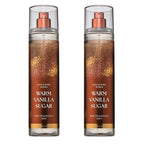 Bath & Body Works Warm Vanilla Sugar Fine Fragrance Mist, 8 fl oz, 2 Pack