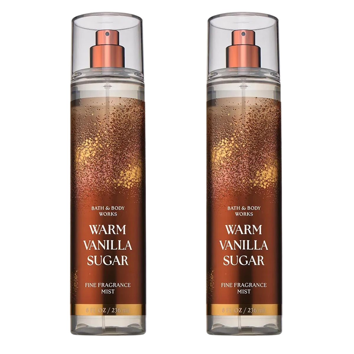 Bath & Body Works Warm Vanilla Sugar Fine Fragrance Mist, 8 fl oz, 2 Pack