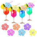 50PCS Umbrella Straws,Drink Umbrellas for Hawaiian,Tropical,Luau,Tiki Party