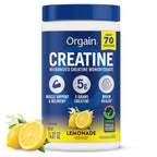 Orgain 5g Creatine Monohydrate Micronized Powder, Unflavored, 100 Servings | Creatine to support muscle growth, post workout recovery & brain health, no artificial additives, non-GMO, 17.64oz