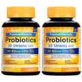 NewRhythm Probiotics 50 Billion CFU 20 Strains, 60 Veggie Capsules, Targeted Release Technology, Stomach Acid Resistant, No Need for Refrigeration, Non-GMO, Gluten Free