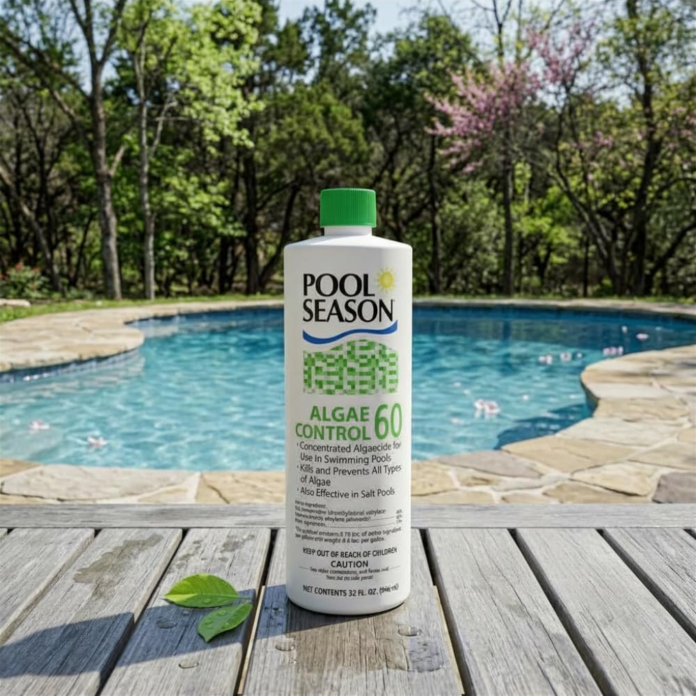 Polyquat 60 Algaecide for Swimming Pool, Highly Concentrated, 32 oz