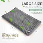 Buy now UNCN Wide Microwave Heating pad with Washable Cover 9.5 x 16in Microwavable Hot Pad for Neck Shoulder, Cramps, Back Cordless Warm Compress Weighted Moist Heat Pack for Aches, Unscented at indiglob india