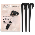 Kitsch Elastic Hair Tie Cutter Tool - Multicolor, 3pc Set | No Pull Hair Ties No Damage & Easy Removal of Hair Rubber Bands, Hair Elastics, Toddler Hair Ties - Hair Braiding Tools