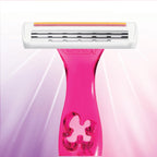 BIC Soleil Simply Smooth Women's Disposable 3 Blade Razors, Moisture Strip and Comfortable Handle, Skin Care Routine Kit, 8 Count (Pack of 2)