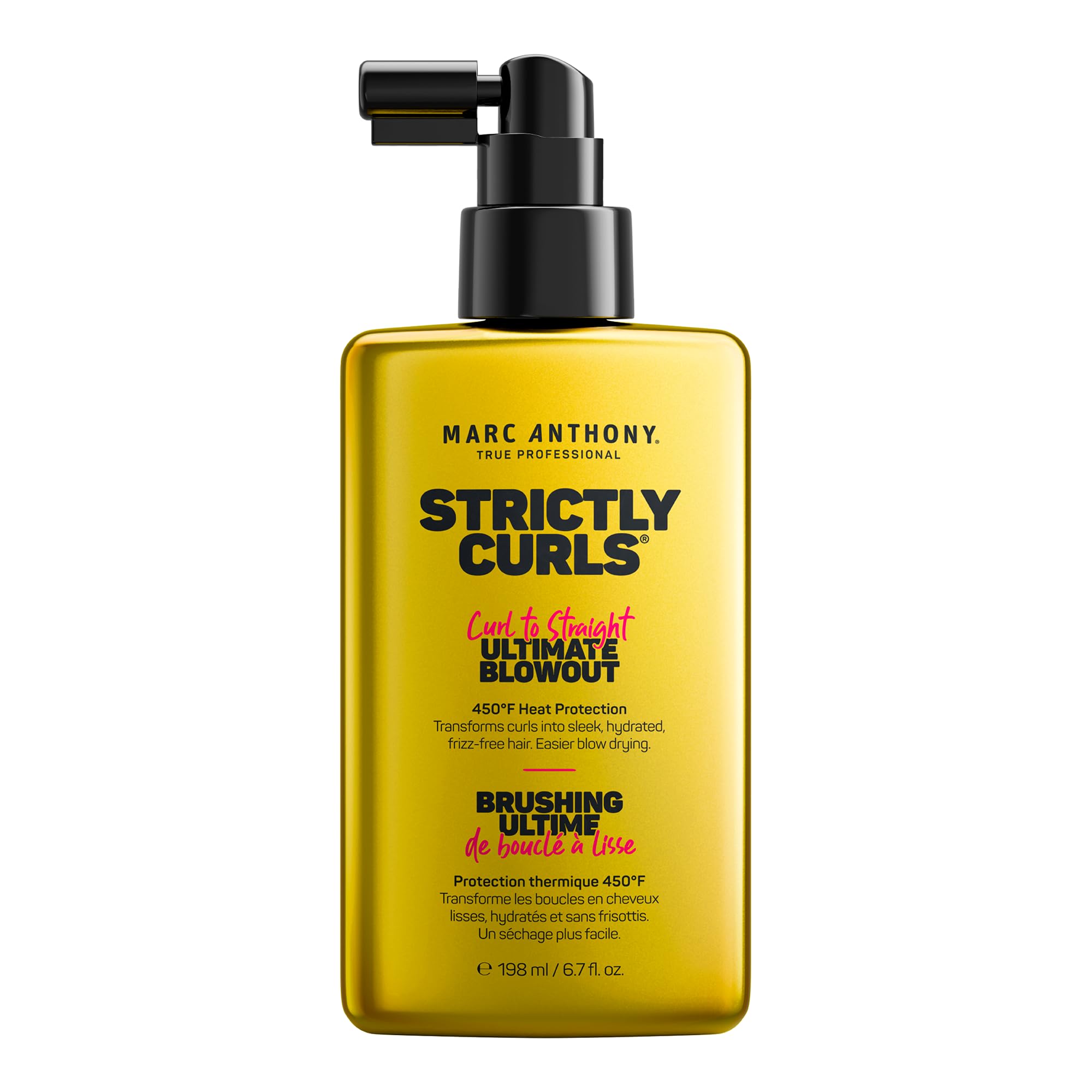 Marc Anthony Grow Long Ultimate Blowout, Anti-Frizz Heat Protection Spray | Ultimate Blowout & Frizz Control - Humidity & Heat Protectant Spray for Smooth, Shiny, Soft Hair - Featherlight Finish 6.7 oz