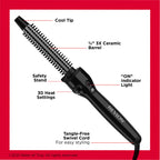 Buy now REVLON Perfect Heat Ceramic Curling Iron Brush, Black, 3/4" at indiglob india