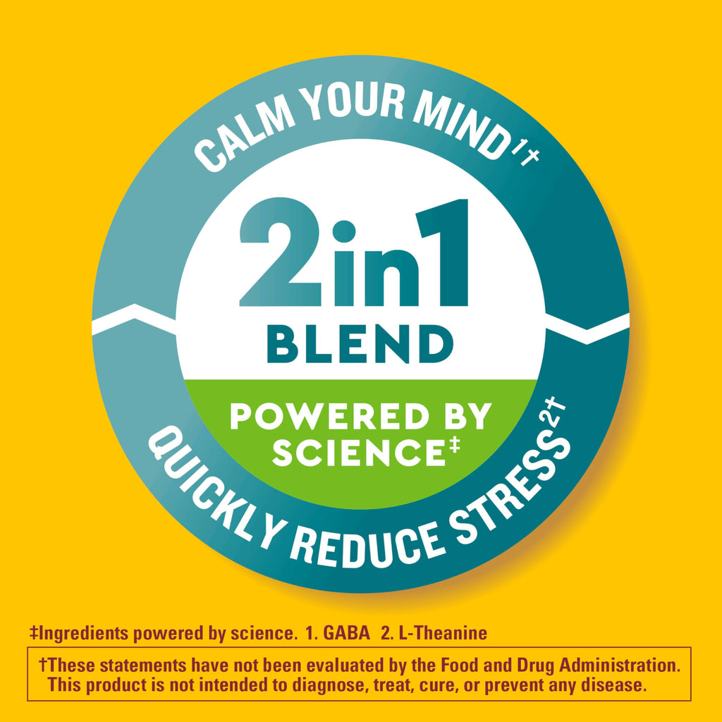Nature Made Wellblends Stress Relief Gummies, 40 Strawberry Flavor Gummies | L theanine 200mg to Help Reduce Stress, with GABA 100mg, Same Day Stress Support