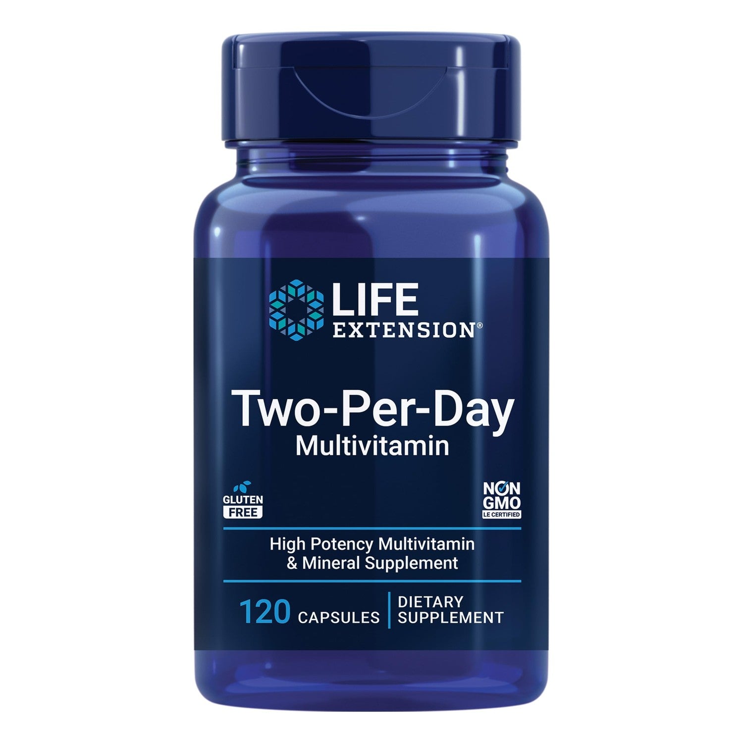 Life Extension Two-Per-Day Multivitamin, 240 Capsules | Vitamins B, C & D, Zinc & over 25 Vitamins, Minerals & Extracts in a Two-Month Supply, Non-GMO, Gluten-Free Capsules