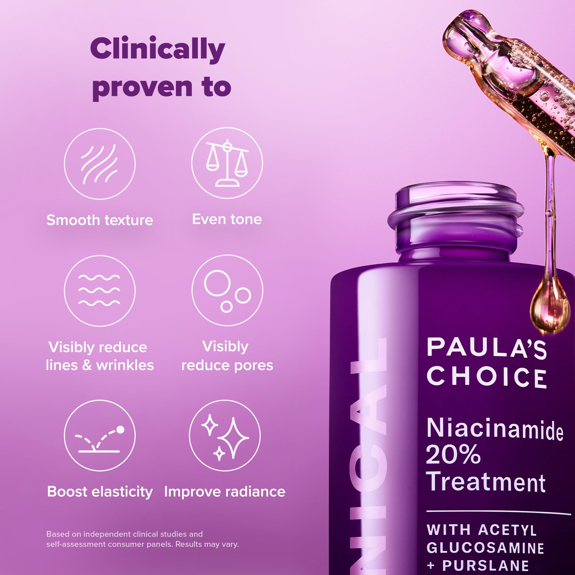 Buy now Paula's Choice CLINICAL 20% Niacinamide Vitamin B3 Concentrated Face Serum, Anti-Aging Serum for Face, Treatment for Discoloration & Minimizing Large Pores, Fragrance-Free, 0.67oz at indiglob india