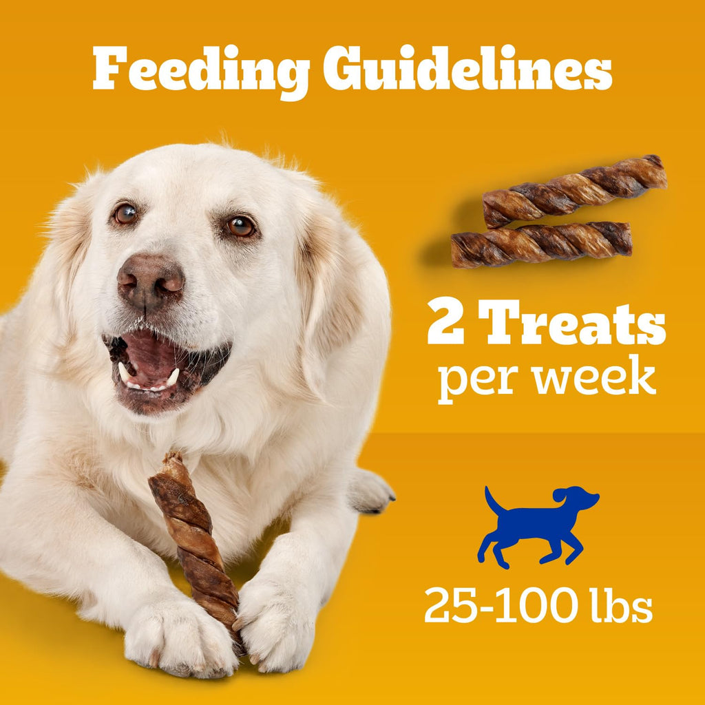 Pedigree Twisty Chews Medium/Large Dog Treats, Chicken & Beef, 16 Count