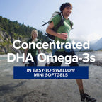 Buy now GNC Triple Strength DHA 1000 Mini Omega 3 Supplement, 1000mg, Ultra Concentrated, High Potency, Supports Brain Development and Healthy Vision, Burpless, 90 Mini Softgels, 45 SVG, 45 Day Supply at indiglob india
