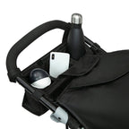Delta Children Apollo Jogging Stroller - Shock Absorbing Frame with Large Canopy & Recline - Car Seat Compatible, Black