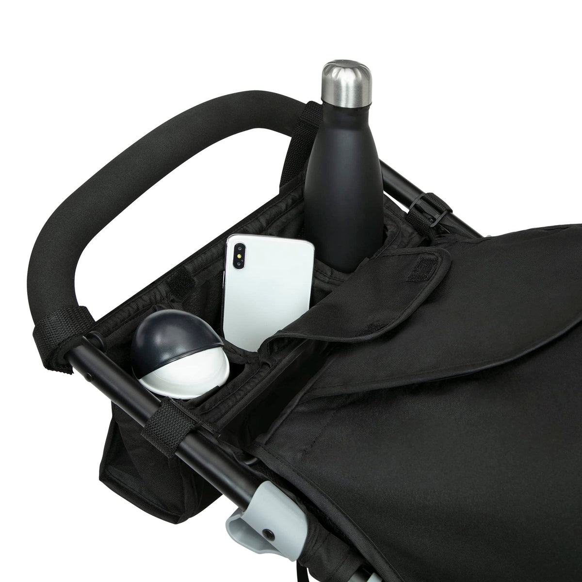 Delta Children Apollo Jogging Stroller - Shock Absorbing Frame with Large Canopy & Recline - Car Seat Compatible, Black