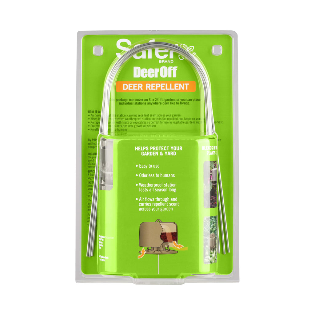 Safer Brand Deer-Off Repellent Stations, 6-Pack, Deer and Rabbit Repellent