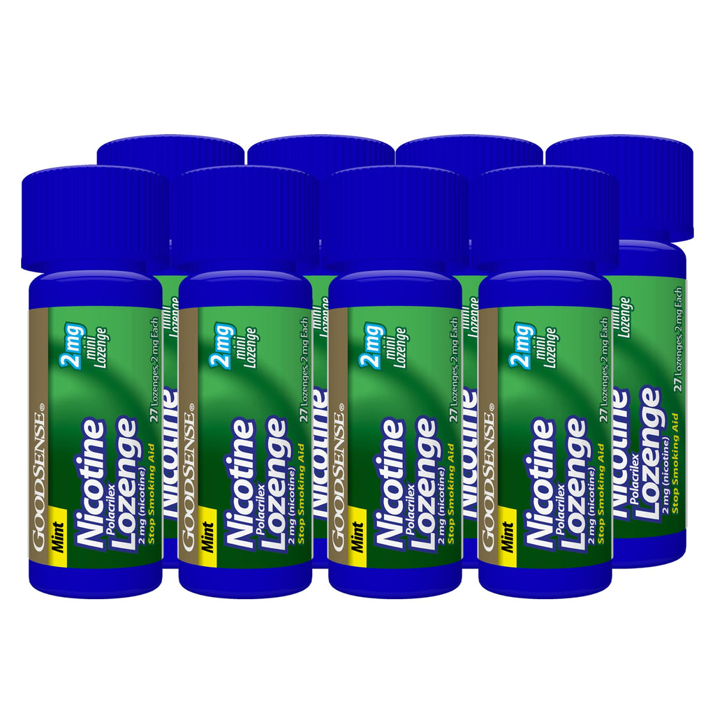 GoodSense Nicotine Polacrilex Mini Lozenges 2 mg, Mint Flavor, 216 Count