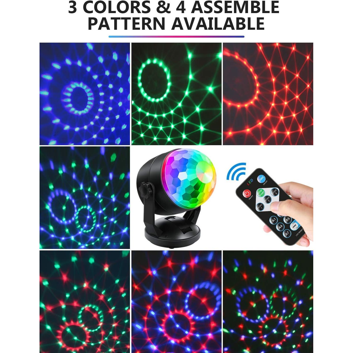 Buy now Luditek Disco Ball Party Lights Sound Activated Battery Powered Portable Karaoke Dancing Strobe Lights for Indoor Outdoor Christmas Halloween Party Decorations Supplies for Car Home at indiglob india