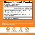 Buy now Doctor's Best Quercetin Bromelain, Immunity Support Capsule, Heart, Joint & Healthy Respiratory System, Non-GMO, Vegan, Gluten Free, Soy Free,180 VC at indiglob india
