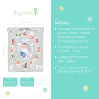 Buy now Tiny Ideas Baby's My First Year Picture Frame, Classic Newborn Keepsake, Monthly Baby Milestone Photos, Silver at indiglob india