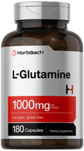 Horbaach L Glutamine Capsules 1000mg | 180 Powder Pills