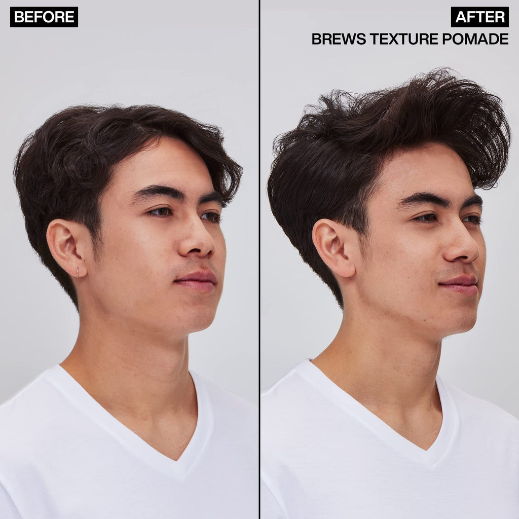 Buy now Redken Brews Texture Pomade For Men For All Hair Types - Maximum Strong Hold, Natural Matte and Low Shine Finish With No Crunch Styling and Sculpting at indiglob india