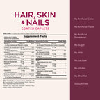 Nature's Bounty Optimal Solutions Hair, Skin & Nails Formula, 20 Servings | With 3,000 mcg Biotin, 60 Coated Caplets