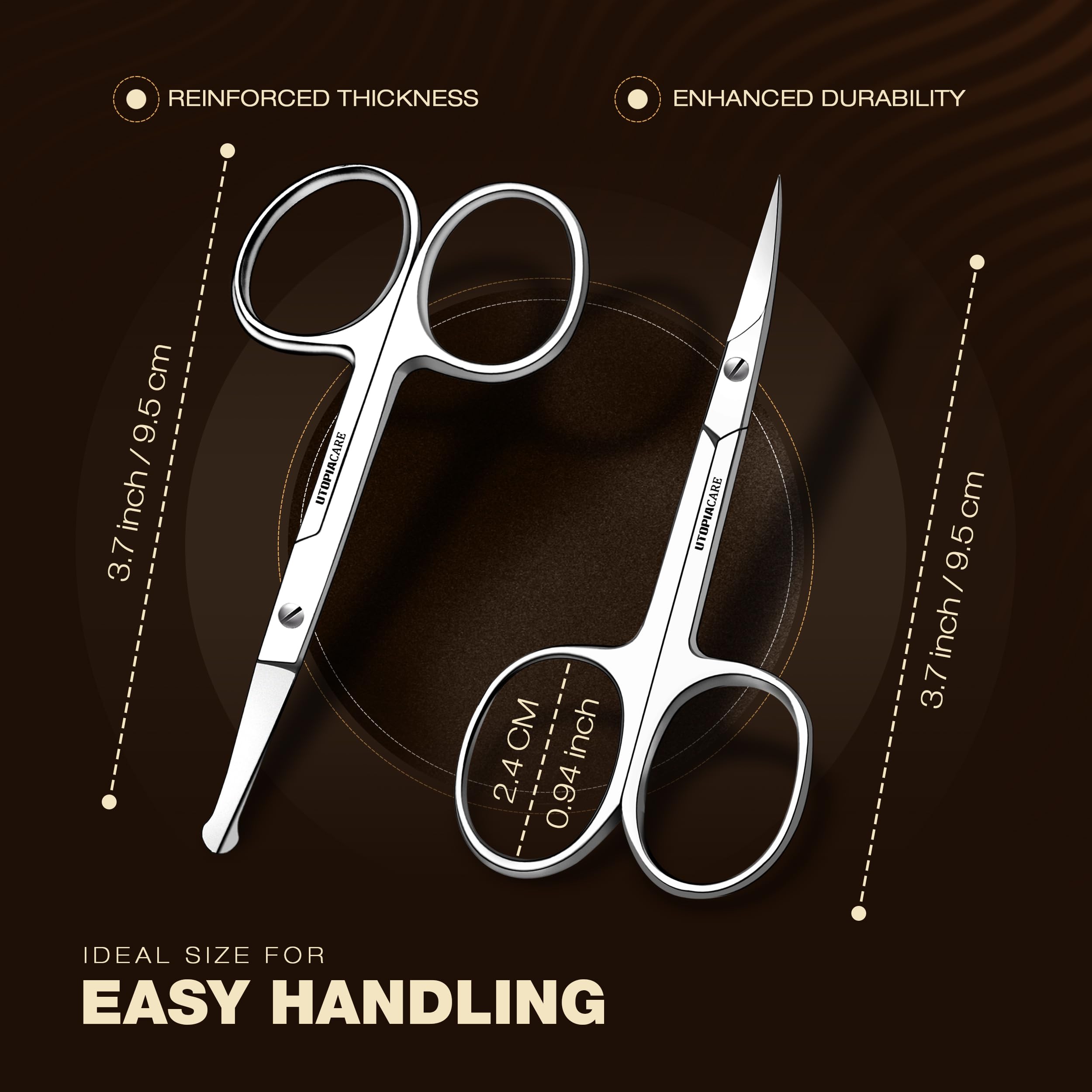 Utopia Care Eyebrow Scissors For Women - Stainless Steel Small Scissors
