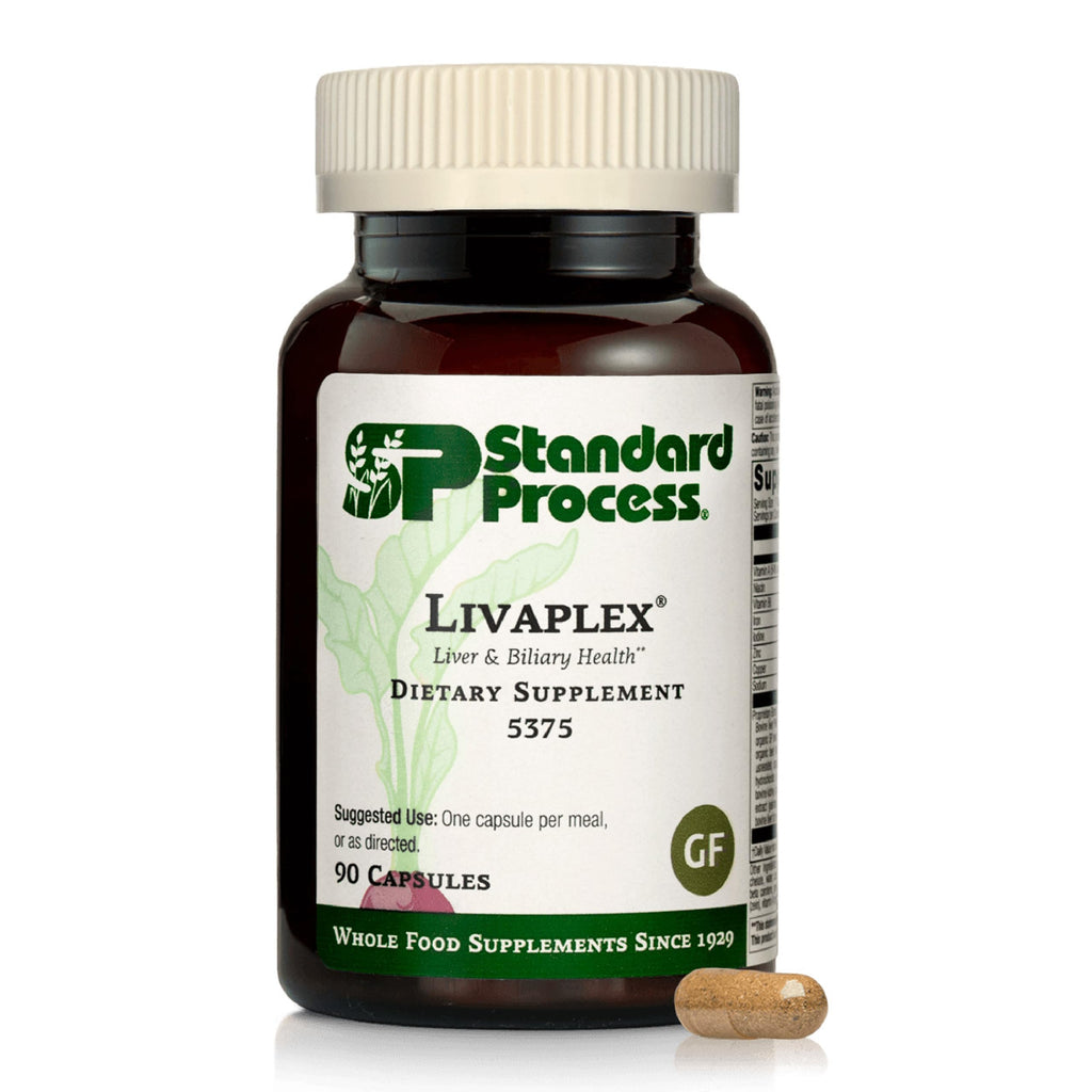 Buy now Standard Process Livaplex - Whole Food Bowel, Digestion and Digestive Health, Liver Health and Gallbladder Support with Spanish Black Radish, Betaine Hydrochloride, and Organic Carrot - 90 Capsules at indiglob india