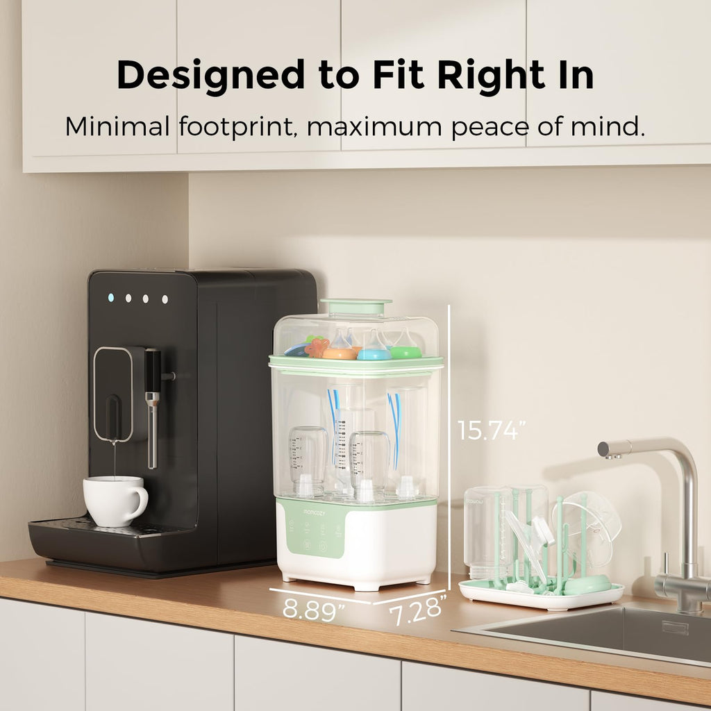 Momcozy New Modular Nesting 4 in 1 Compact Bottle Sterilizer and Dryer