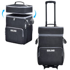 SDLINR Collapsible Cooler with Wheels, Rolling Cooler Bag for Beach Travel