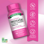 Nature's Truth Prenatal Vitamins With Folic Acid | 60 Capsules | Non-GMO & Gluten Free Supplement | Non-GMO & Gluten Free Supplement