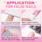 MEKK Nail Glue,Super Strong Nail Glue for Press Ons,Acrylic Nails,Nail Tips | 2g X 12Pcs,4 Weeks Long-Lasting,3-5s Quick Air Dry,Safe Formula,Professional Nail Glue for Home DIY & Salon Use,Nail Supplies