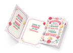 Prime Greetings Granddaughter Birthday Card, Made in America, Thick Card Stock with Premium Envelope Packaged in a Reusable Presentation Mailer, Eco-Friendly, 5in x 7.75in