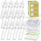 Buy now haakaa Colostrum Collector Kit Breast Milk Collector with Cotton Cloth Wipe and Storage Case, Ready-to-Use, Reusable, 4ml/6pcs 12 Count (Pack of 1) 12 at indiglob india