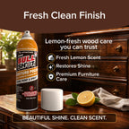 Bull Shot Pro Furniture Cleaner & Polish for Finished Wood