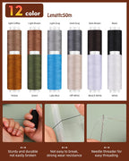 BAGERLA Heavy Duty Sewing Kit, Needle and Thread Kit with Upholstery Thread Needles Sewing Awl Seam Ripper for Car Seats Carpets Shoes Backpacks DIY Crafting