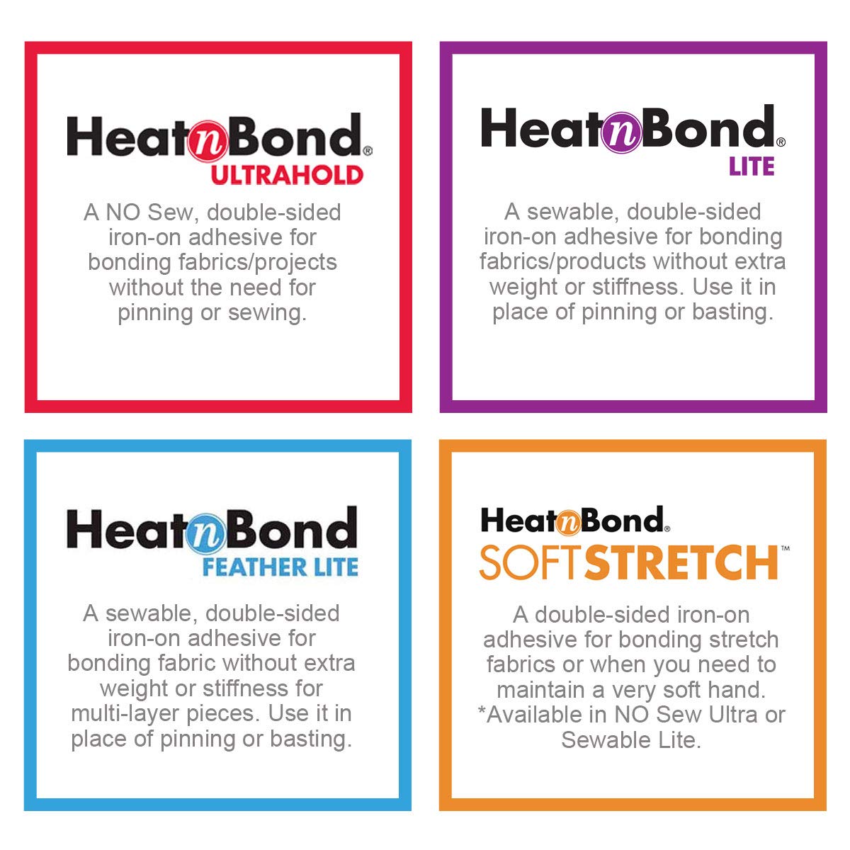 HeatnBond SoftStretch Lite Iron-On Adhesive Adhesive, 17 Inches x 2 Yards