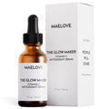MAELOVE Glow Maker Vitamin C Serum with Vitamin E & Ferulic Acid, 1 fl oz | Gold standard formula of Vitamin C E, Ferulic Acid & Hyaluronic Acid, Award-Winning Brightening and Hydrating Facial Serum